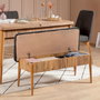 Hanah Home Banco Vina Anthracite, Atlantic Pino 110x48x40cm